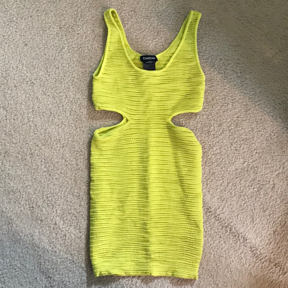 Neon Cut Out Mini Dress